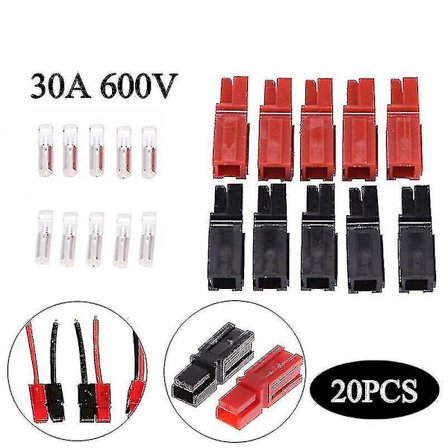 20x 30A Elektrisk Kontakt Kompatibel med Anderson Powerpole 600V Strømverktøy