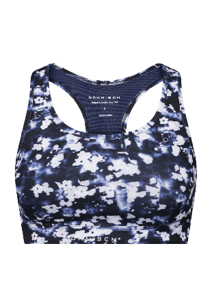 Röhnisch Printed Mesh Sportsbra Sport-bh Dam Blå M