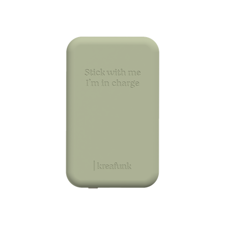 KREAFUNK - toCHARGE Qi - Dusty Olive Powerbank