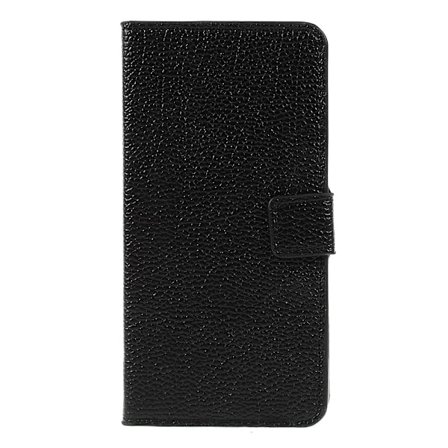 iPhone Xs Max Litchi Plånboksfodral - Svart