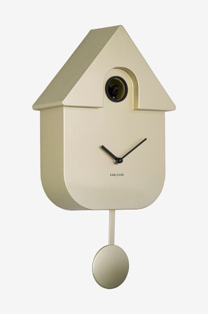 Karlsson - Seinäkello Modern Cuckoo Abs - Kulta - Seinäkellot & pöytäkellot - - Homeroom