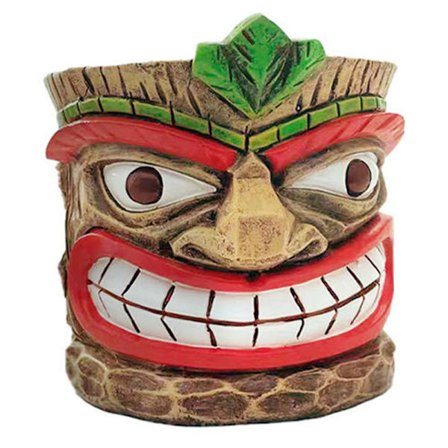 Tiki Planter Kruka Suckulent Totem Krukdekorationer Harts hantverk Blomkrukor Trädgårdsdekorationer