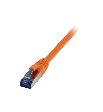 SYNERGY Patchkabel RJ45, CAT6A 500Mhz, 3m, orange, S-STP(S/FTP), TPE(Superflex), AWG26, Synergy 21