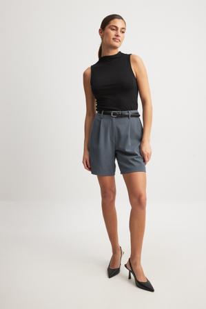 Vollan x NA-KD Short de ville - Short taille haute - Gris - EU 40
