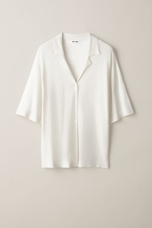 Soft Goat - Silk Shirt - Silk sweater women - M - Ivory