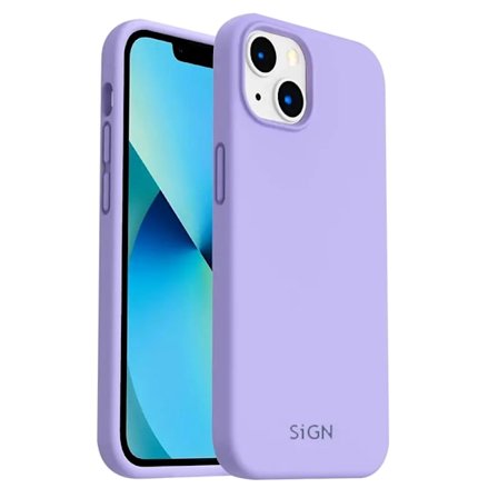 SiGN iPhone 14 Skal Liquid Silicone - Lavender