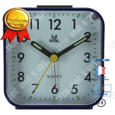 Radio Väckarklocka - TD - Nattlampa Snooze - Ljudlarm - Enkel att ställa in - Svart