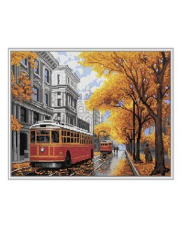 Diamond painting Mysig höstdag - Art City