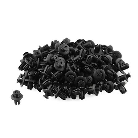 120 X 8mm Bilhål Plast Nitar Fäste Stötfångare Tryckstift Clips