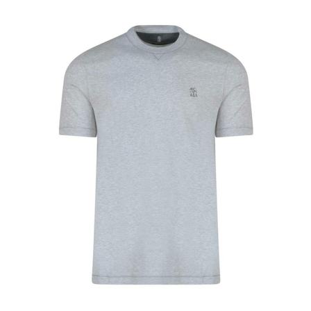 Brunello Cucinelli T-Shirts , Grijs , Heren , Maat: 3XL