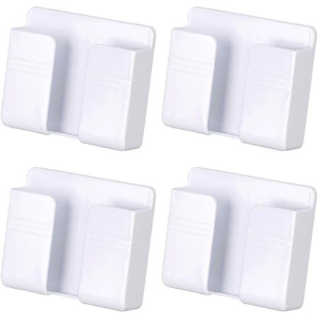 99*28*86mm, (Valkoinen) 4 kpl seinäkiinnitettävä säilytysteline