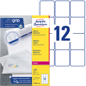 Avery Brevmerke 63,5x72 mm