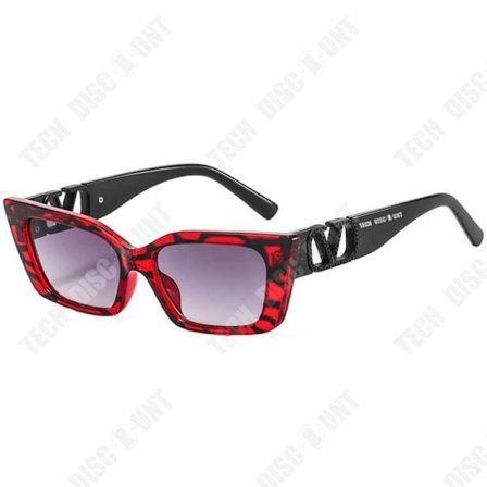 Sunglasses - TD - Kattöga - Metall - Svart - UV-skydd 4