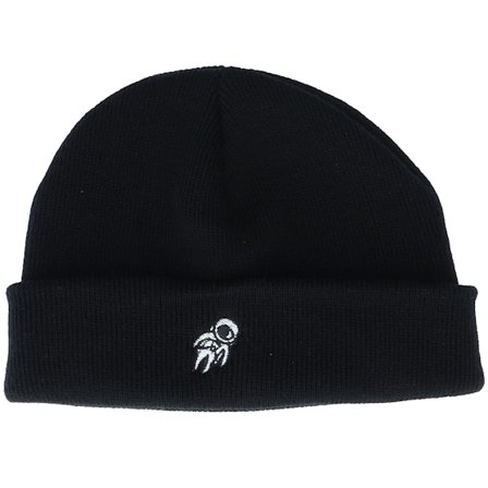 Iconic - Noir shortbeanie Bonnet - Tiny Astronaut Black Short Beanie @ Hatstore
