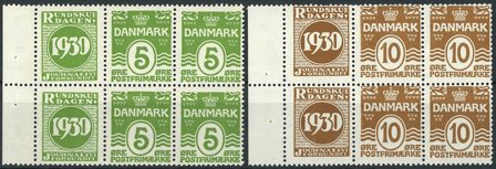 Danmark - Reklamemærker AFA 39-40 - 6-blokke - Postfrisk
