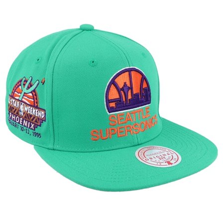 Mitchell & Ness - NBA Grün snapback Cap - Seattle Supersonics Desert Green Teal Snapback @ Hatstore