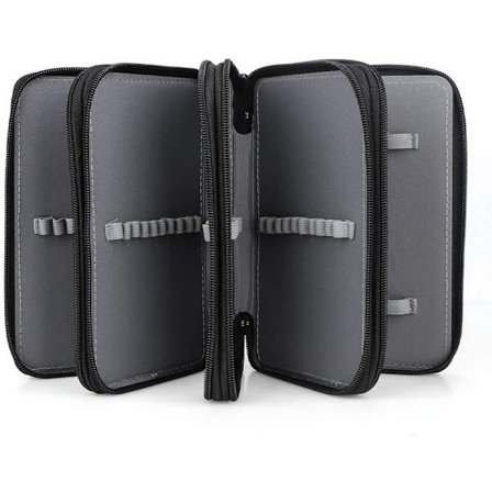 72-fack case case hopfällbar studentbrevlåda med stor kapacitet med innerficka