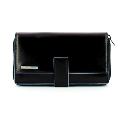 Piquadro, Square wallet Czarny, Kobieta, Rozmiar: ONE Size