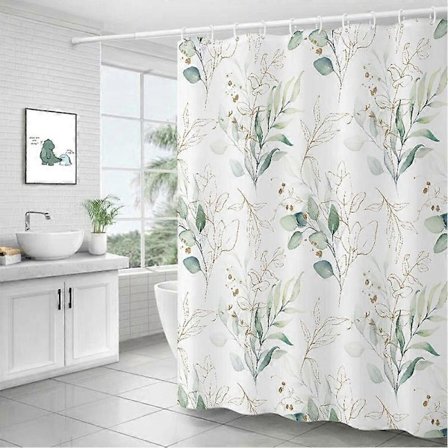 Bruseforhæng, vandtæt badeforhæng i polyesterstof