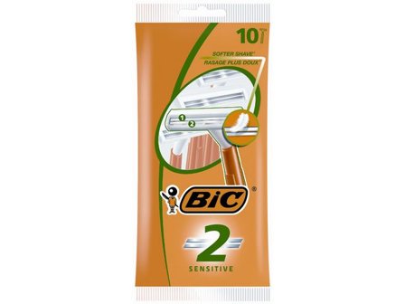 BIC Rakhyvel Sensitive 2-blad 10/fp - Lyreco - Sjukvård och omsorg - Hygien - Rakprodukter
