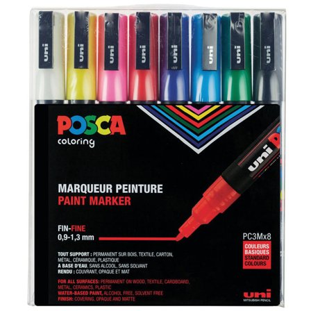 Posca PC-3M Standard Colours 8er-Set