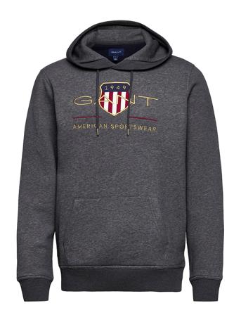 Archive Shield Hoodie Hoodie Trøje Grå GANT