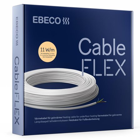 Ebeco Cableflex Golvvärmekabel 58 m, 650W, Värme