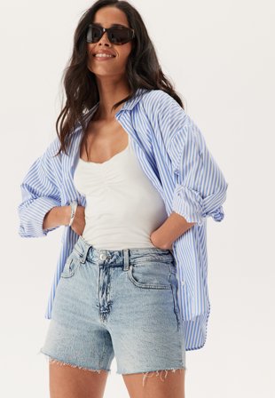 VERO MODA Vmtess mid rise short denim shorts Klær