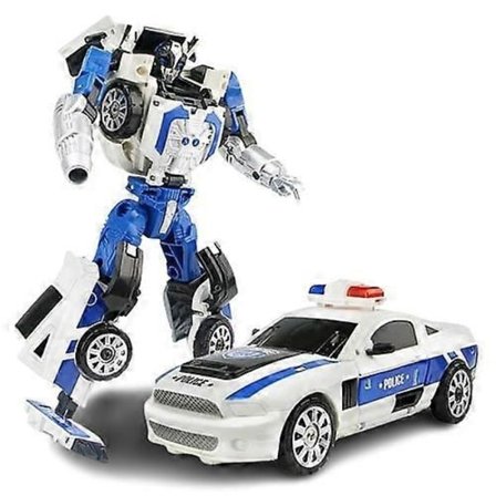 Poika Alloy Transformation Voltron -pikaveneen muunneltava leluauto robottimalli - WELLNGS