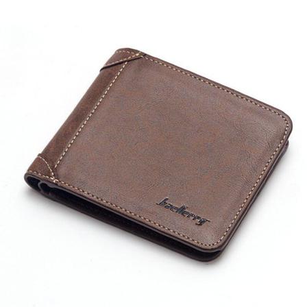 Högkvalitativ Plånbok Herr Läderplånböcker Vintage Manlig Plånbo Kaffe