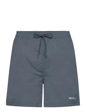 Original Logo Swim Shorts Uimashortsit Sininen NICCE