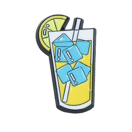 Cap Pins - Gul Tillbehör - Lemonade Metal Enamel Pin @ Hatstore