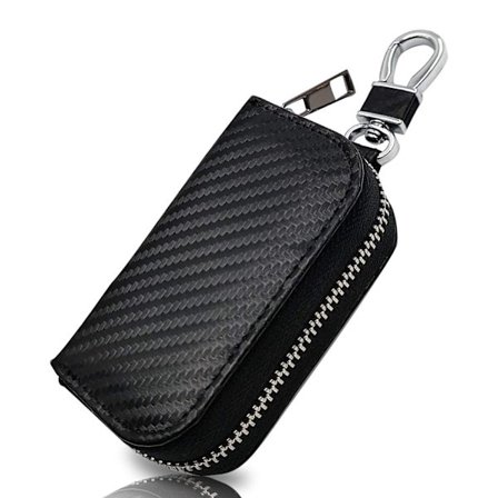 Bilnyckelhållare, Nyckelring med krok 8*4,5*2cm Svart 1ST