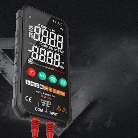 Älykäs yleismittari Monitoiminen automaattinen mittaus 6000 lukeman digitaalinen sähkötesteri HD-näytöllä