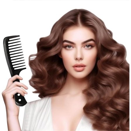Bredtandet kam til krøller hjælper med at bevare krøller og bølger uden at forårsage krus