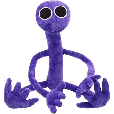 Rainbow Friiends Plysdyr, 30 cm Rainbow Friends Plyslegetøj Blødt Udstoppede Dyr, Tag Sjovet med Hjem med Rainbow Friends Plyslegetøj (Lilla) (LGL)