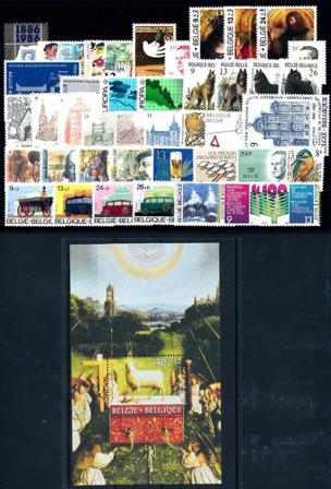Belgien - Årgang 1986 - Postfrisk