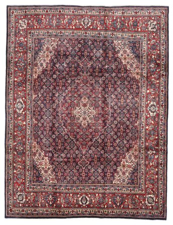 Hand Knotted Sarouk Rug 248X322 Wool Red/Dark Red Large