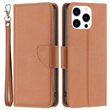 iPhone 16 Pro Max Fodral med Stativ - Brun