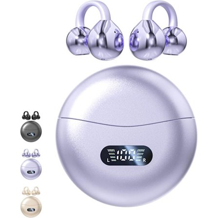 Kiinnitettävät avoimet langattomat Bluetooth 5.4 -nappikuulokkeet mikrofonilla, 60 tunnin toistoaika, melunvaimennus, vedenpitävät, urheilukuulokkeet,