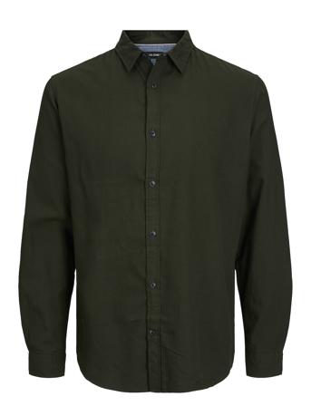 Jjegingham Twill Shirt L/S Tops Shirts Casual Khaki Green Jack & J S