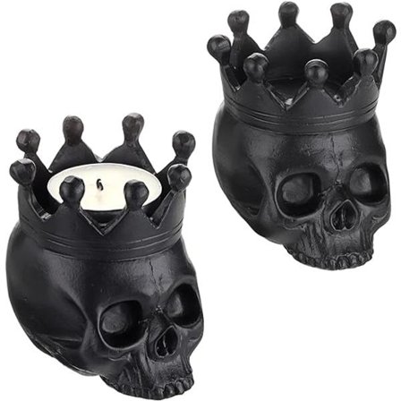 2-delad svart ljusstake Horror, Payback ljusstake Gothic