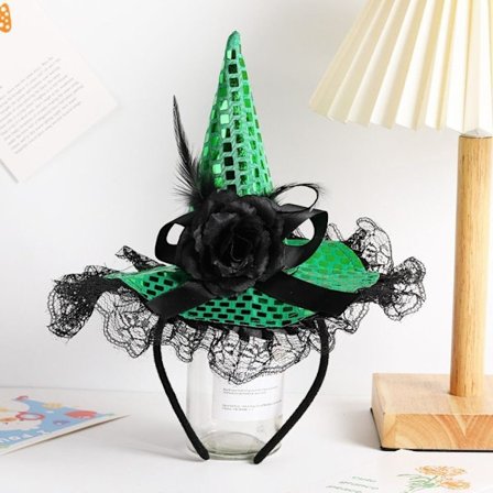 Heksehatt Hårbøyle GRØNN