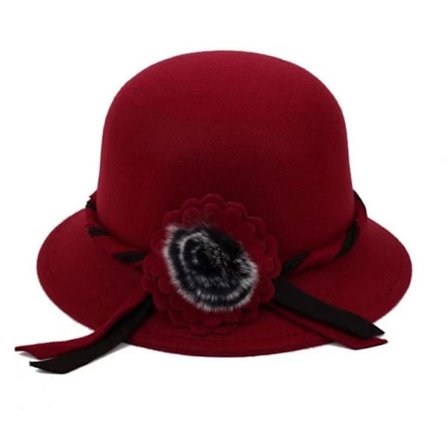 Fedoras Cap Kupolhatt VINRÖTT - high quality