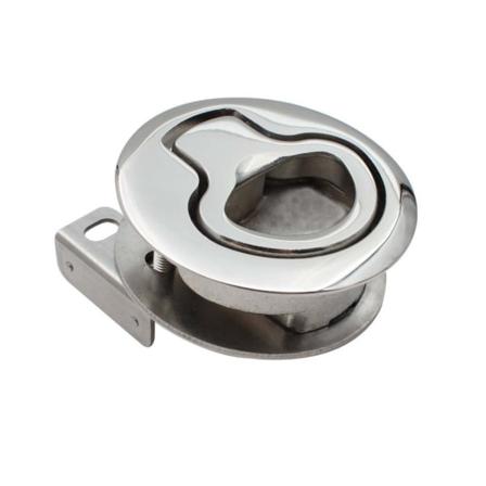 Runde låser i rustfritt stål, runde trekkringhåndtak, kamlåsbeslag, innfelt trekklås for RV Yacht Motorhome Deck 1 stk, 61,5 mm