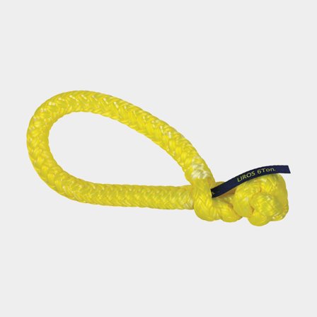 Miękki szekiel Liros, żółty, Dyneema SK78, Ø16 mm (wykonany z liny Ø8 mm), 150 mm, 6000 kg - Jachtowa