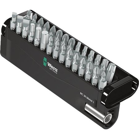 Wera Bit-Check Metal 1 057434 Bitssats 30 delar, Borra & mejsla