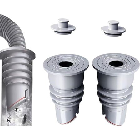 Luktborttagare för tvättmaskin, 35-40 mm tvättmaskinslangsalva, luktborttagare för tvättmaskin, tätningsplugg för avloppsslang, slangtätning (2 st)