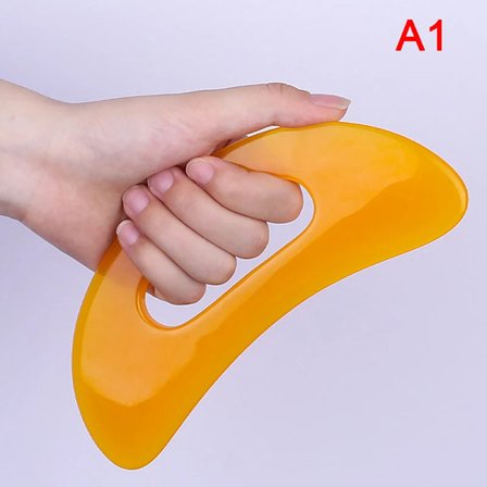 Gouache Skraber Natursten Gua Sha Kam til Hoved Kropsmassage Meridian Skrabning Zoneterapi Blodcirkulation Jade Terapi Værktøjer