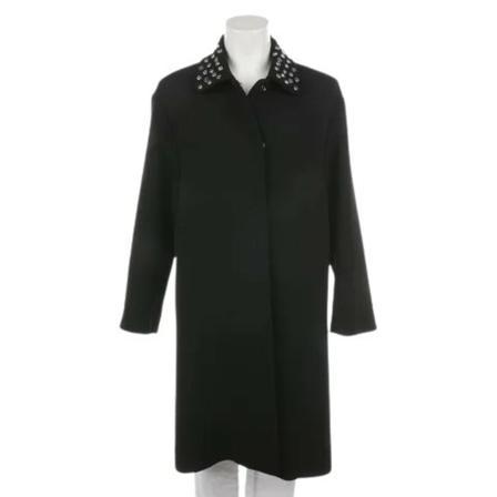 Valentino Vintage Pre-owned Polyester overtj Sort, Dame Vintage Frakker